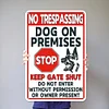 No Trespassing My Dog Is An Asshole - Vintage Metal Signs(12*16Inch) - Warning 