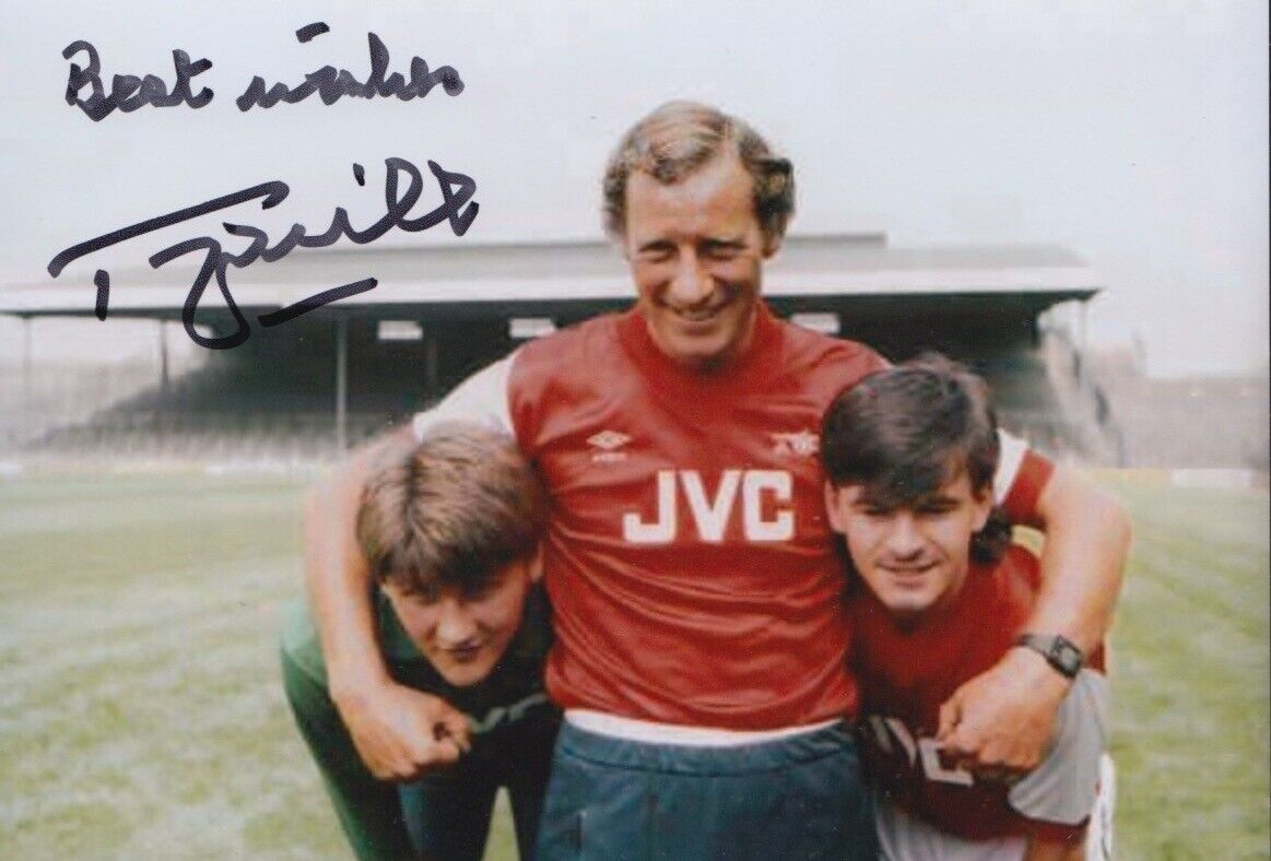 TERRY NEILL HAND SIGNED 6X4 Photo Poster painting ARSENAL FOOTBALL AUTOGRAPH 16