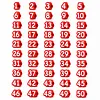 20 Pcs Numbered Pencil Toppers 1-20 Reusable Classroom Pencil Labels for Teachers Pencil Tracking Ma