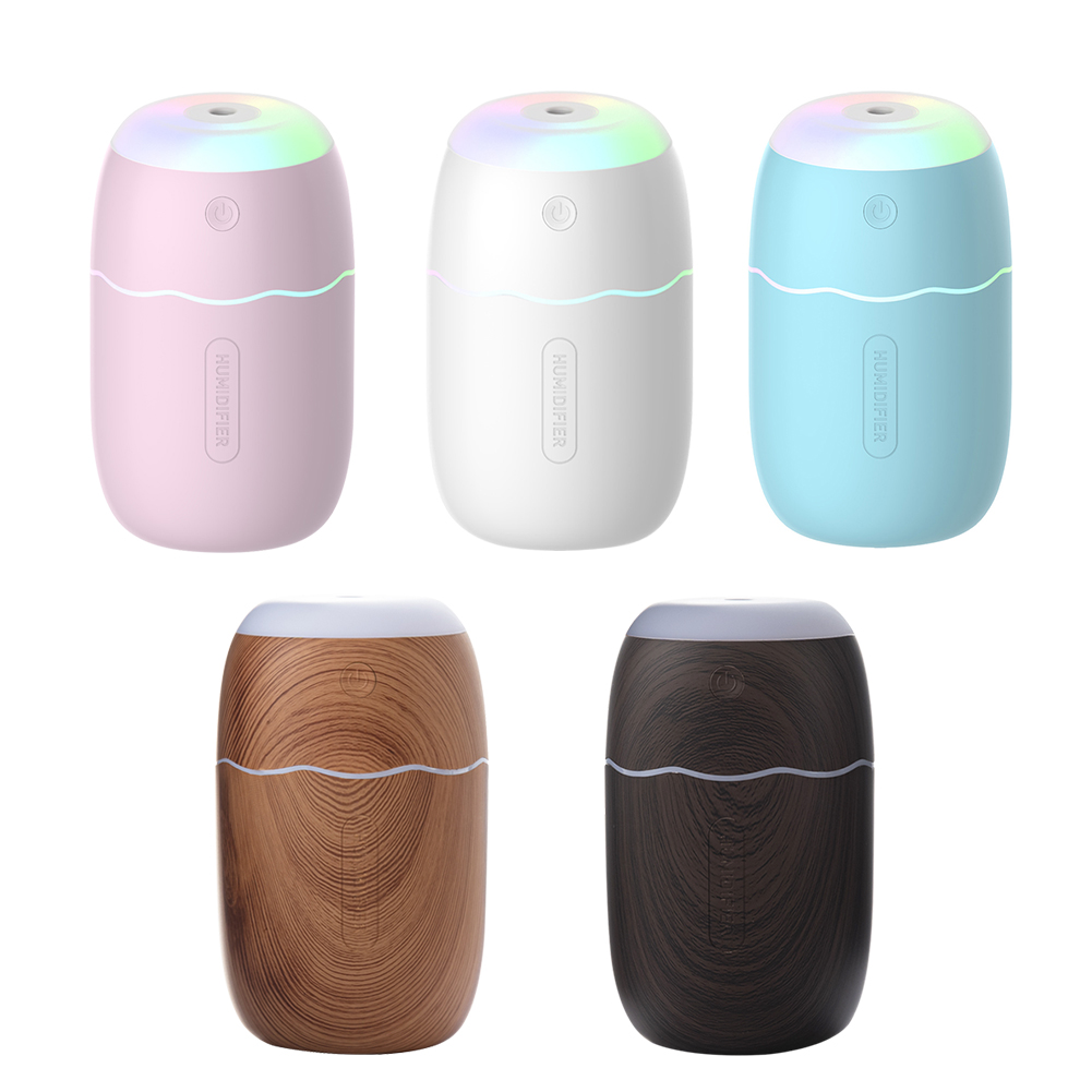 

USB Aroma Purifier Wood Grain Color Lamp Humidifier Mist Maker Humidifier, Light brown, 501 Original