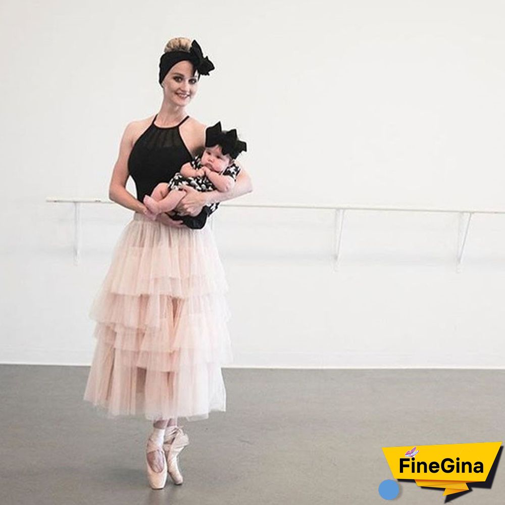 Fashion Summer Women Boho Lace Tiered Ruffle Flower High Waist Beach Long Skirt