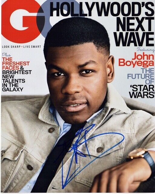 John Boyega Signed - Autographed Star Wars: The Force Awakens Finn 8x10 Photo Poster painting