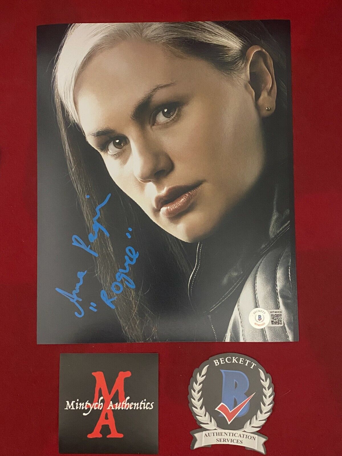 ANNA PAQUIN AUTOGRAPHED SIGNED 8x10 Photo Poster painting! X-MEN! ROGUE! BECKETT COA!