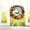 Diamond Painting 2D Flat Acrylic Halloween Hanging Diamond Art Kits Wall Door Decor