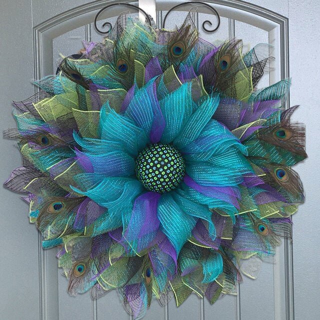 Peacock Pattern Wreath-Noble and unique home decoration、、sdecorshop