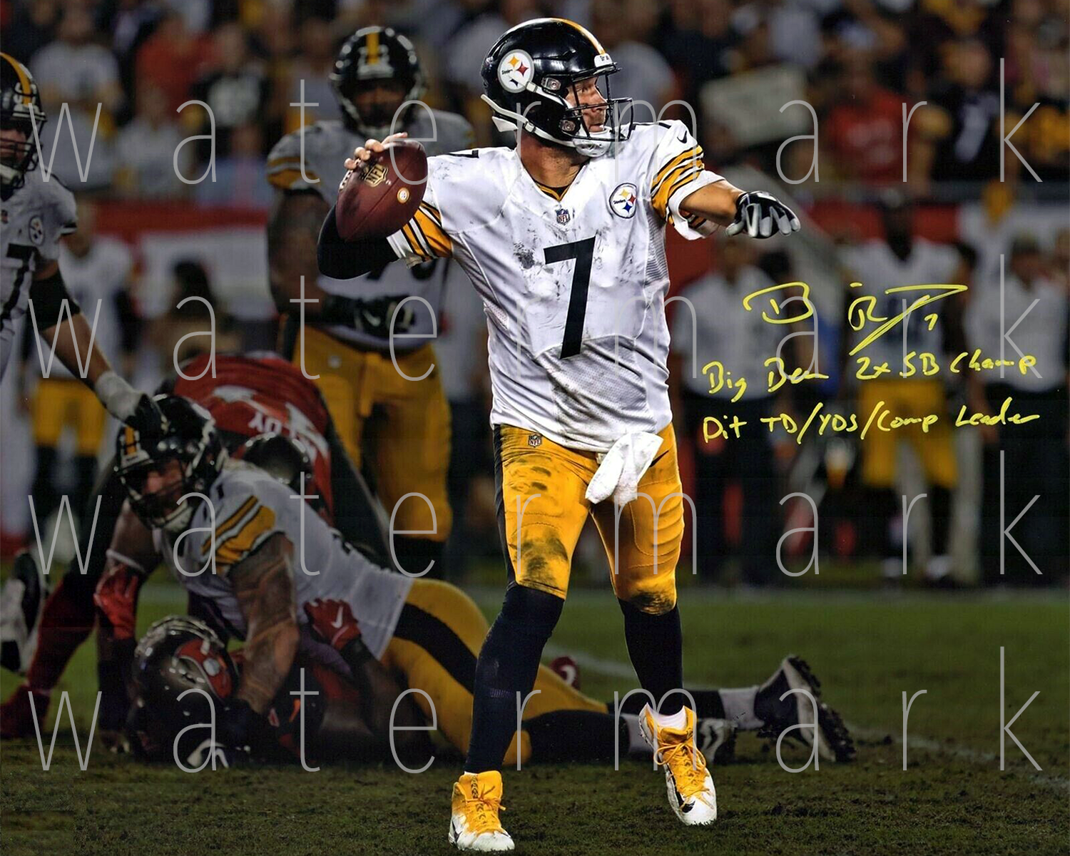 Ben Roethlisberger Steelers Big signed 8X10 Photo Poster painting picture poster autograph RP