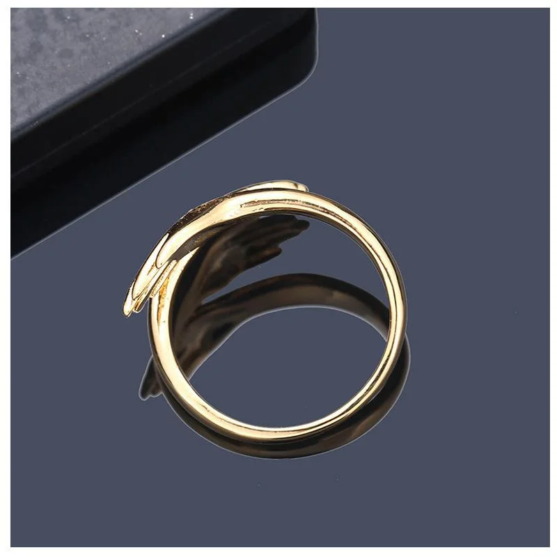 Tinyname&reg; Cute Two-Hand Open Ring Exquisite Ring
