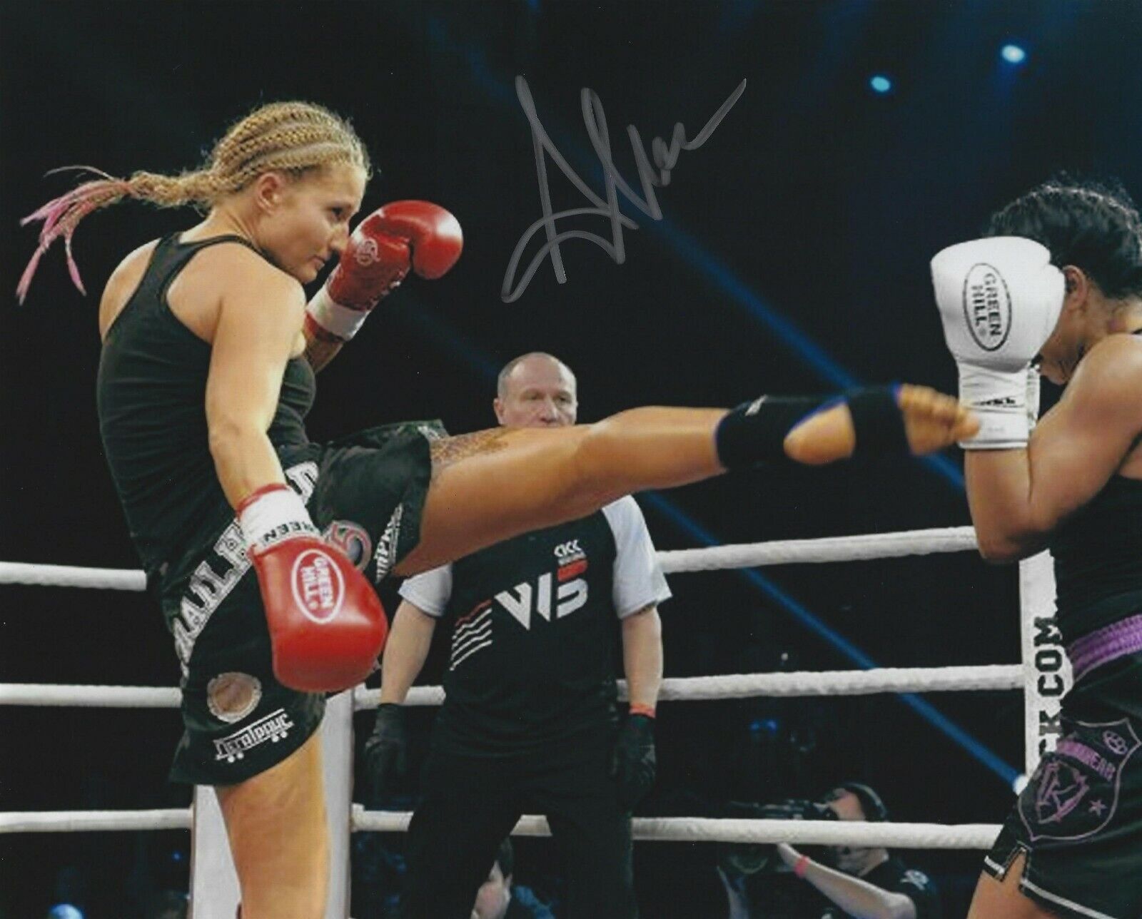 Anastasia Yankova Signed 8x10 Photo Poster painting Bellator MMA K-1 Model Picture Autograph 110
