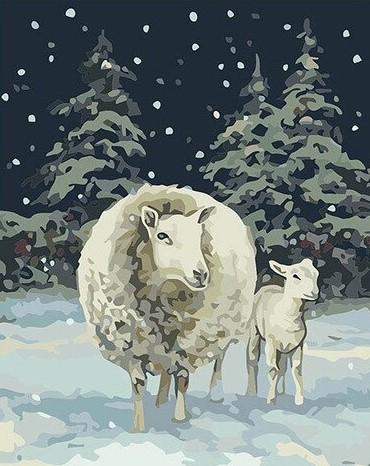 

Sheep In Snow – Paint By Numbers - 40*50CM, 501 Original