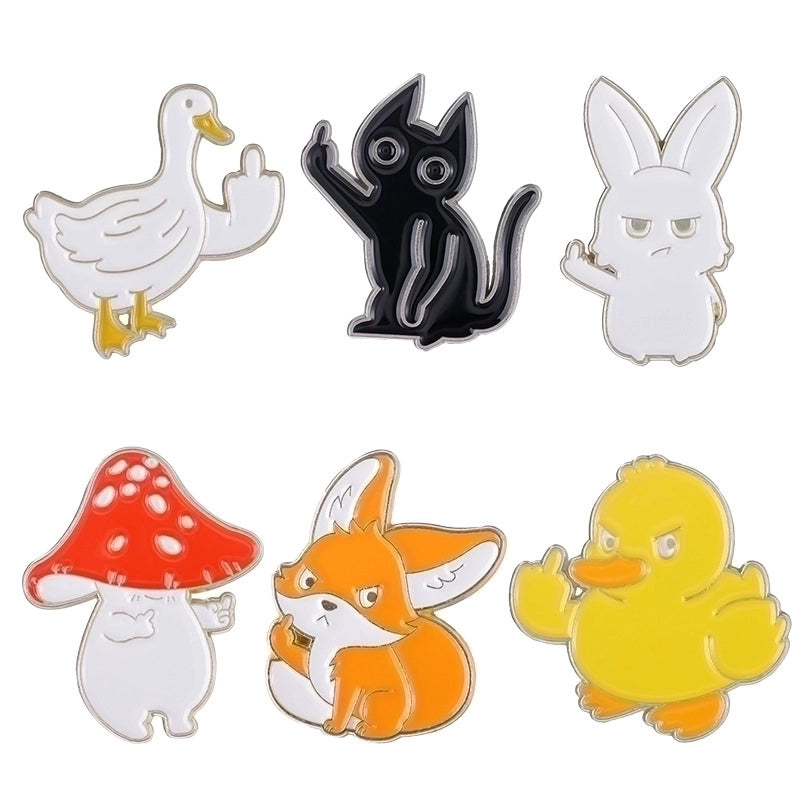 Funny Pin Animal Alloy Plating Unisex Brooches