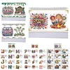 2025 Special Shape Cup Desktop Diamond Standing Calendar for Bedroom Living Room