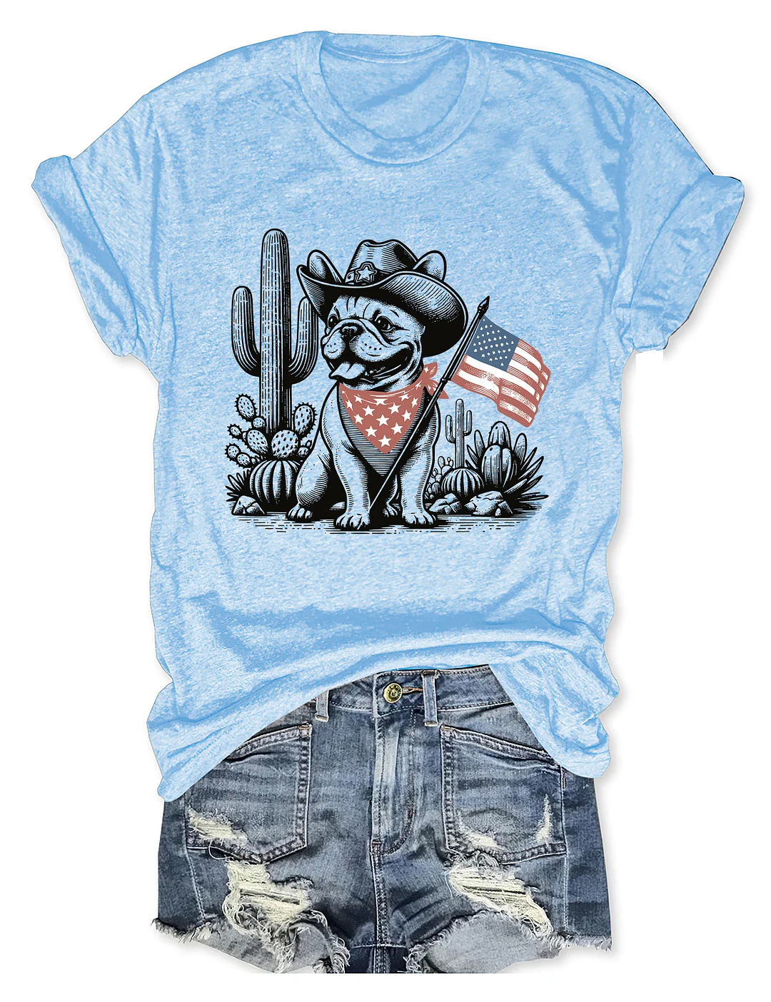 French Bulldog 4th Of July T-shirt