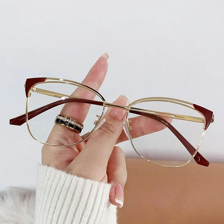 Retro Lady Glasses Frame Anti Blue Light  Glasses Computer Goggles Women Eyewear Optical Spectacle Eyeglass Eye Protection