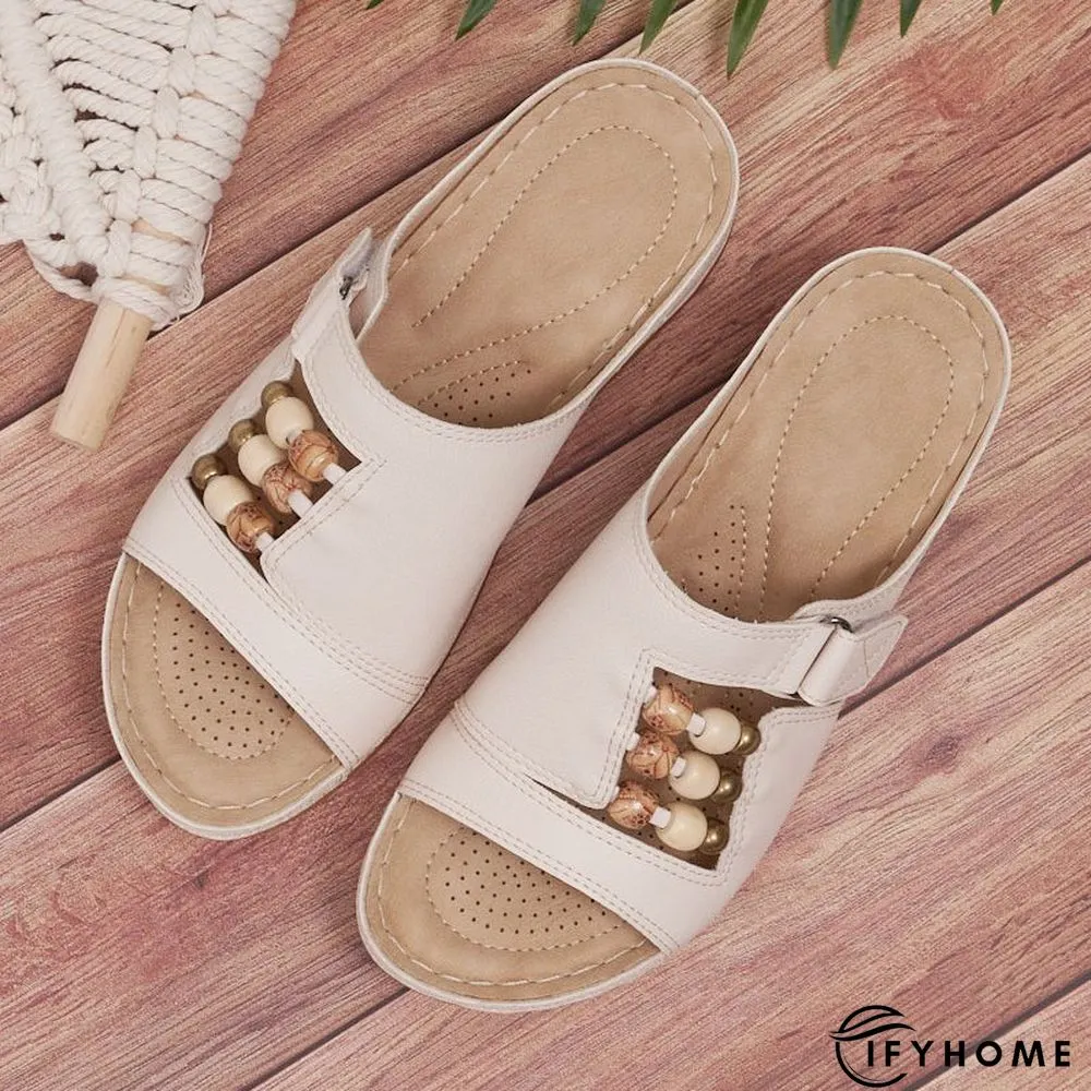 Leather Summer Slipper | IFYHOME