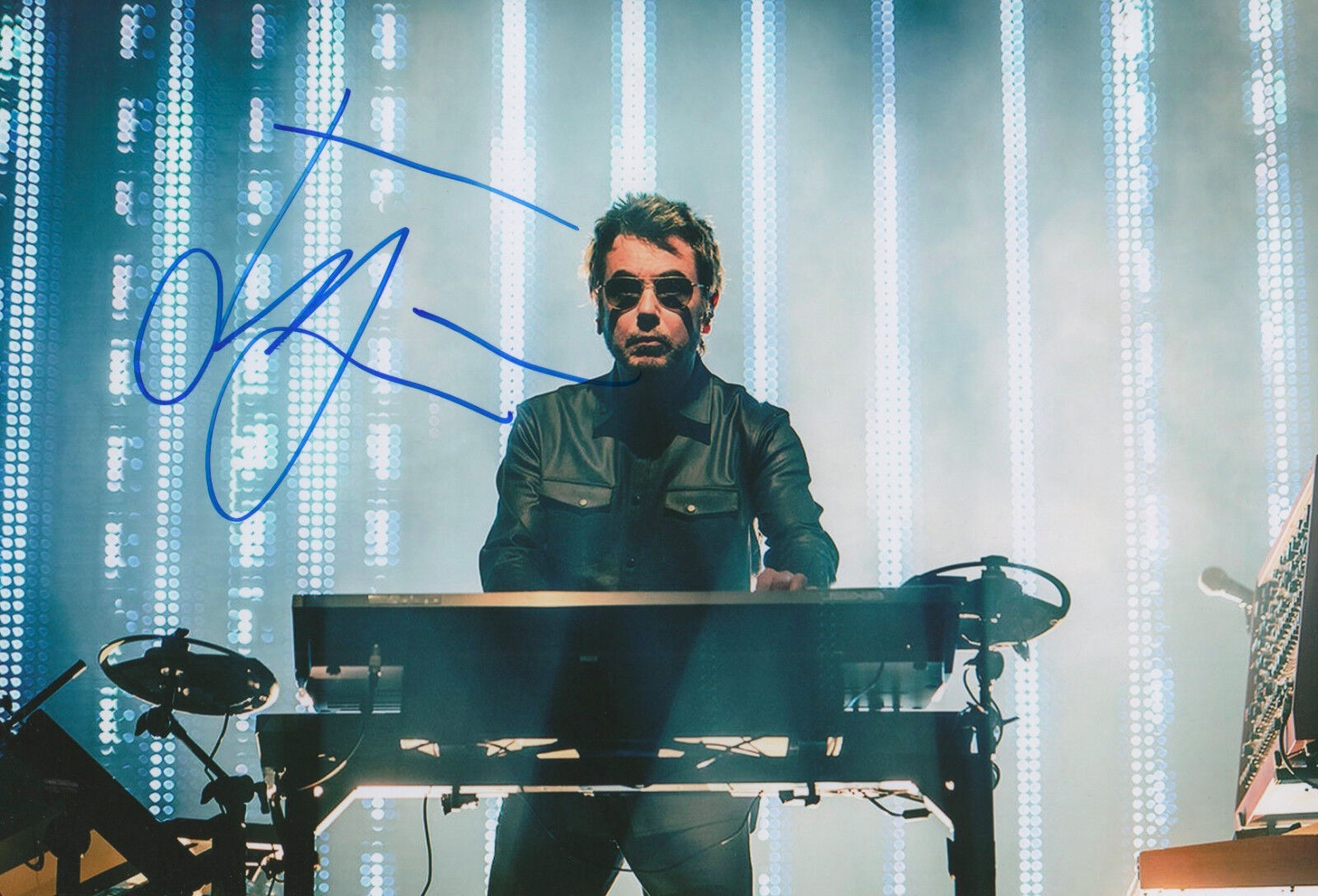 Jean-Michel Jarre signed 8x12 inch Photo Poster painting autograph