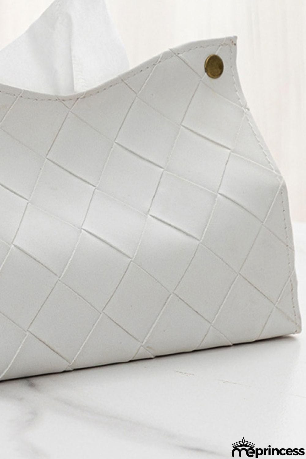 2-Pack Woven PU Tissue Box Covers