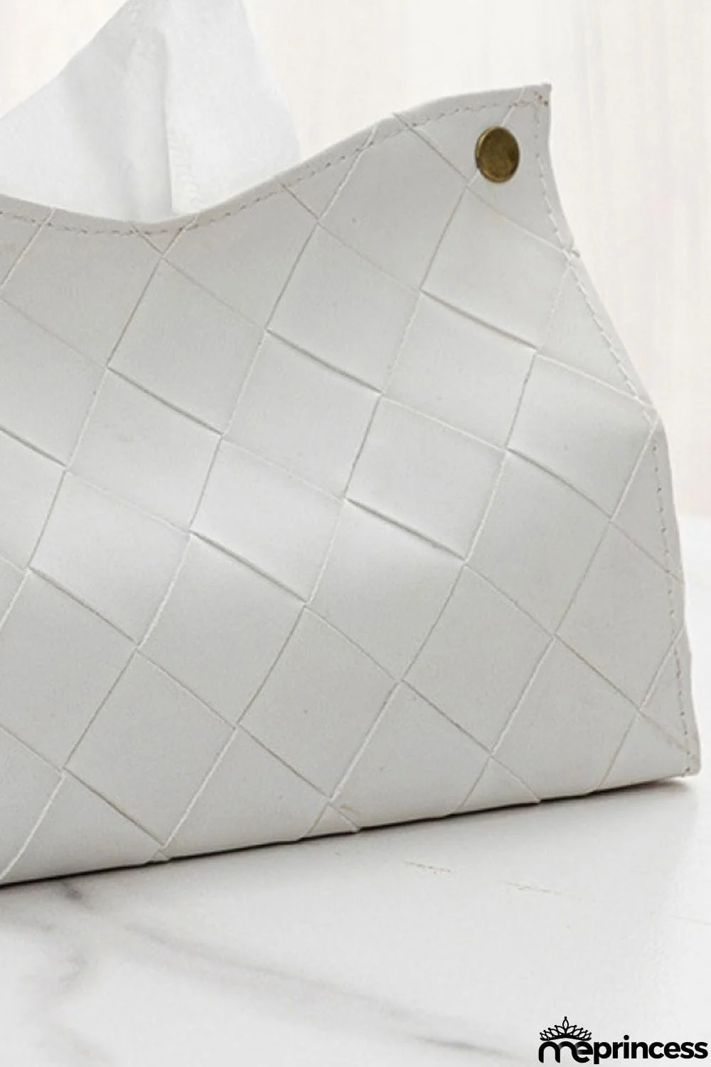 2-Pack Woven PU Tissue Box Covers