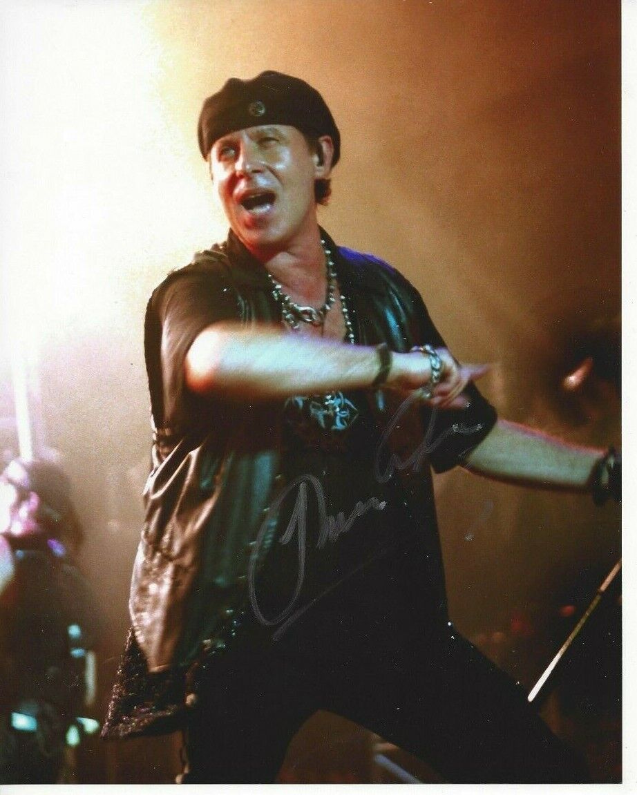 Klaus Meine autographed 8x10 Scorpions No One Like YouC591