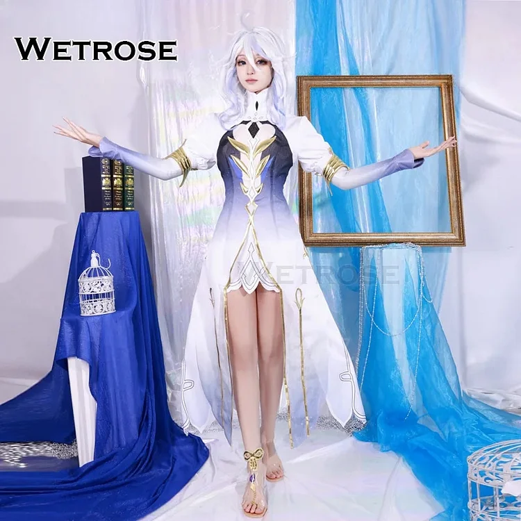 Wetrose In Stock Focalors Cosplay Costume Former Hydro Archon