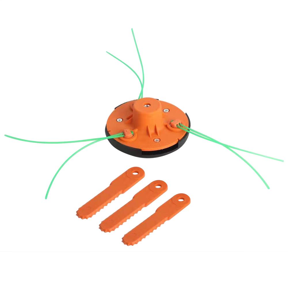 

Grass Trimmer Head with 3 Nylon Lines 3 Blades Strimmer Brush Cutter Head, 501 Original
