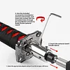 Japanese Sword Universal Gear Shift Lever Knob with 4 Adapters for Most Vehicles