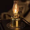 METAL OIL LAMP TRANSPARENT GLASS SMALL OIL LAMP SUITABLE FOR OUTDOOR CAMPING INDOOR HOME DECORATION ROOM OIL LAMP KEROSENE LAMP SUITABLE FOR TABLE DECORATION LIGHTING TABLE LAMP OIL LAMP