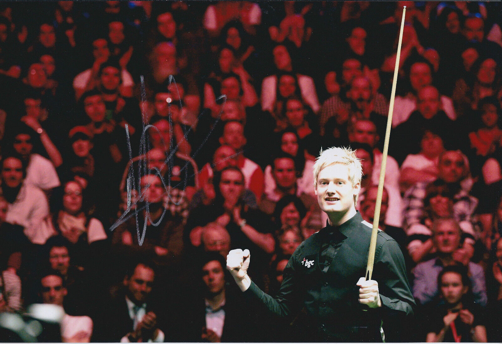 Neil ROBERTSON SIGNED 12x8 Photo Poster painting Autograph COA AFTAL 2010 World Champion Aussie