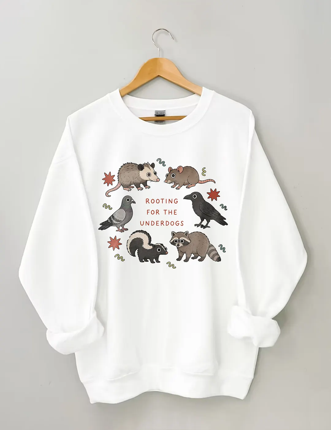 Rooting For The Underdogs Cute Animals Sweatshirt