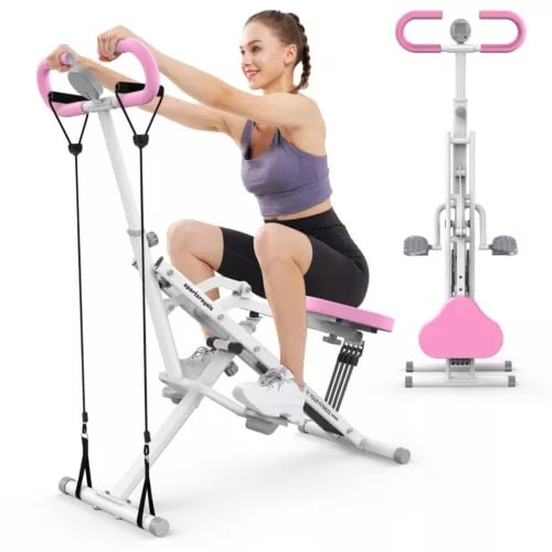 pornhint Pornhint Squat Machine for Home,Rodeo Core Exercise Machine,330lbs Foldable,Adjustable... New