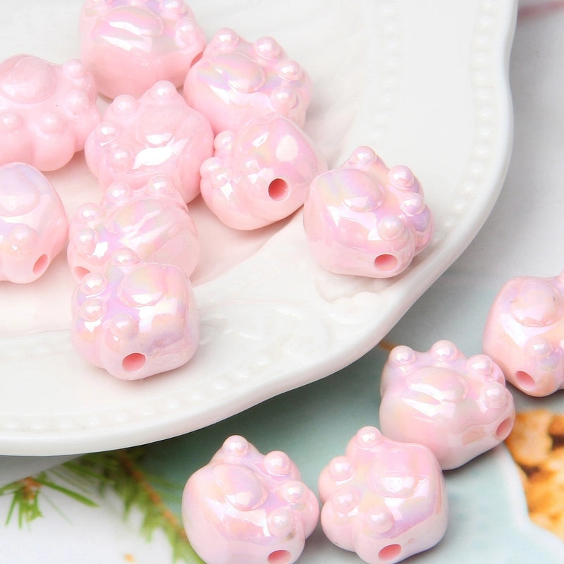 1 Piece Arylic Solid Color Beads