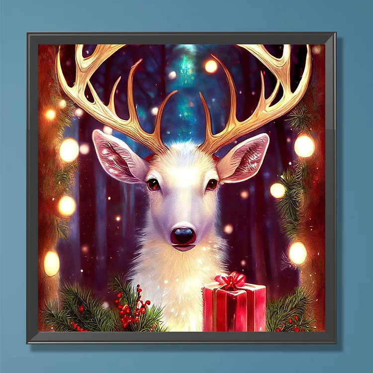 Christmas Deer 30*30cm full round drill diamond painting – Jules' Diamond  Art