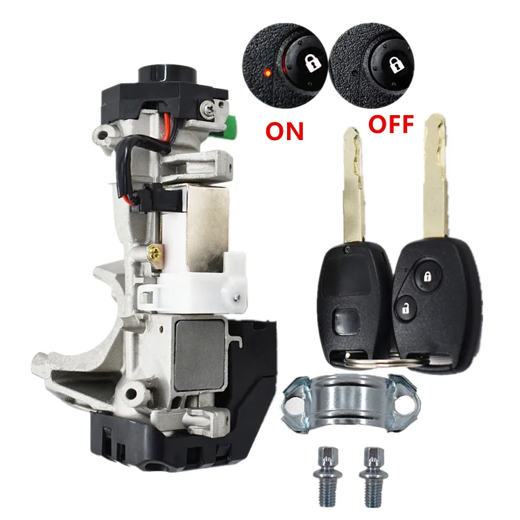 Silscvtt Switch Lock Cylinder Assembly with 2 Key Replacement for Honda Civic 2006-2011 35100-SDA-A71 06350-SAA-G30