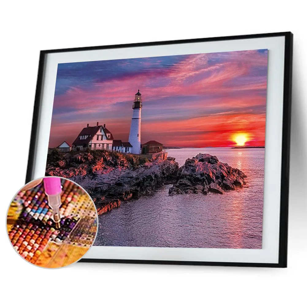 Diamond Painting - Full Square Drill - Lighthouse(40*50cm)