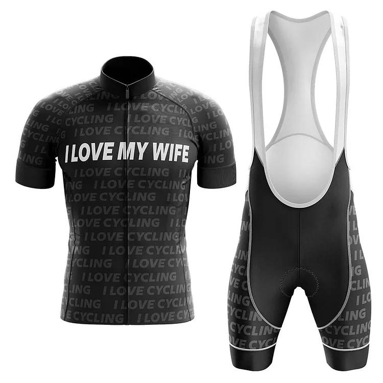 I Love My Wife Men's Short Sleeve Cycling Kit