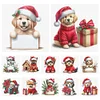 12pcs Christmas Puppy-11CT Stamped Cross Stitch Set 12.5*12.5cm/4.92*4.92in tapestrymarket