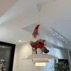 Christmas Decorations, Santa Claus Curtain Hooks, Small Hanging Ornaments for Shops and Malls