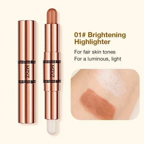 ✨Double Head Makeup Stick-Highlighter & Contour-Fast and simple operation for beginners, makeup like a pro