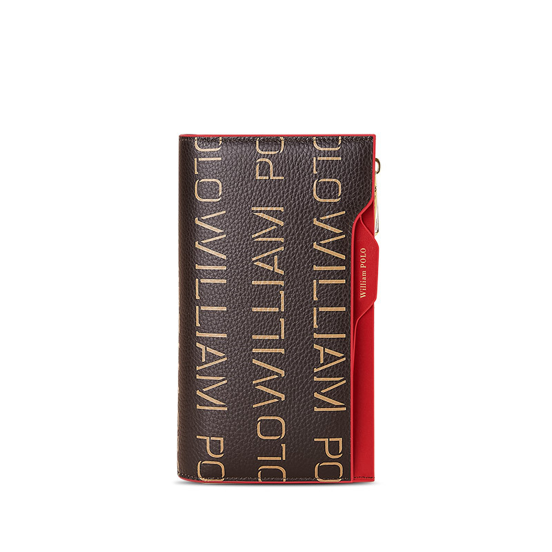 Mature Women's Leather Wallet First Layer Cowhide