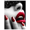 Diamond Painting -DIY Round Drill Lip Women Poster