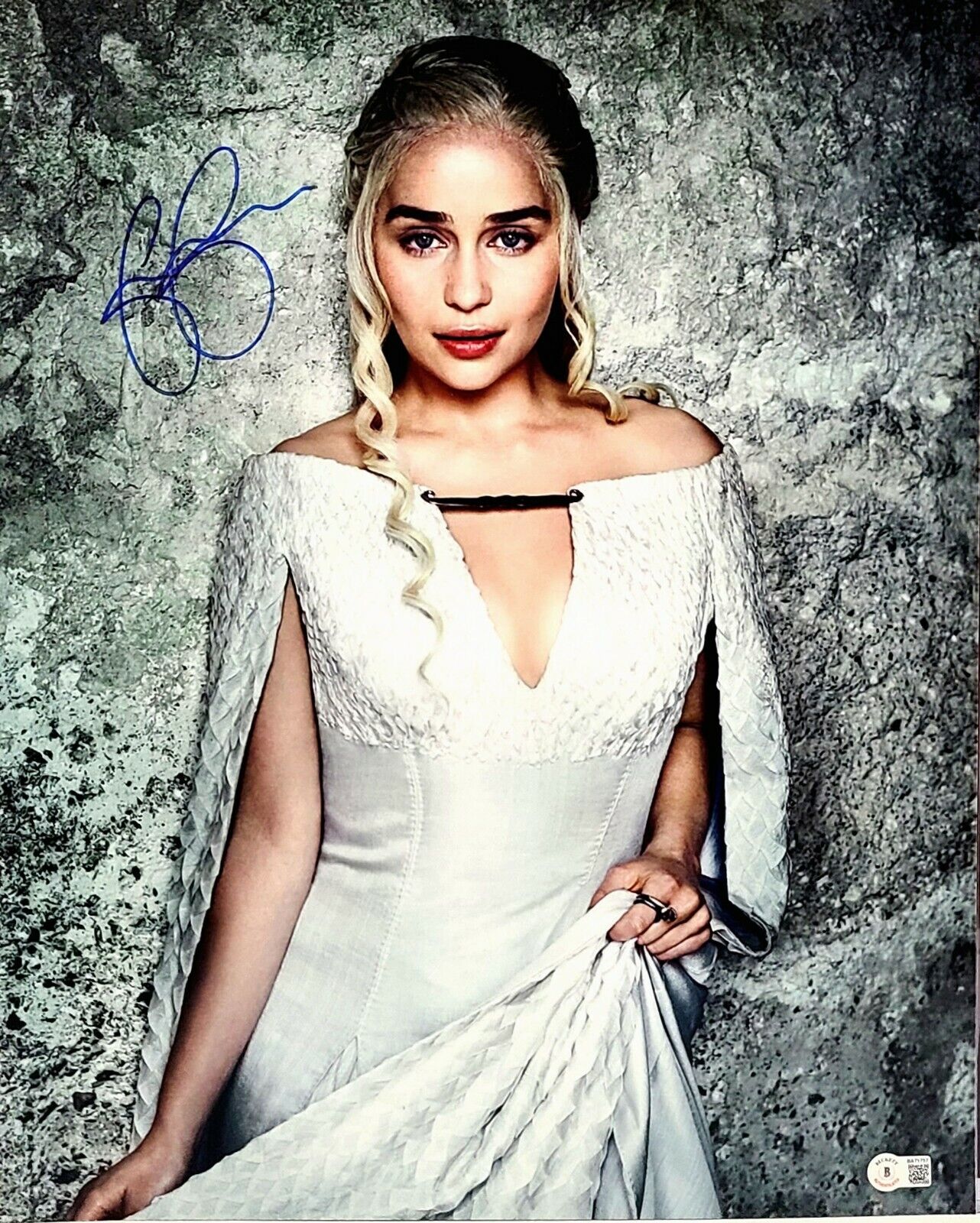 EMILIA CLARKE Signed Auto Game Of Thrones DAENERYS