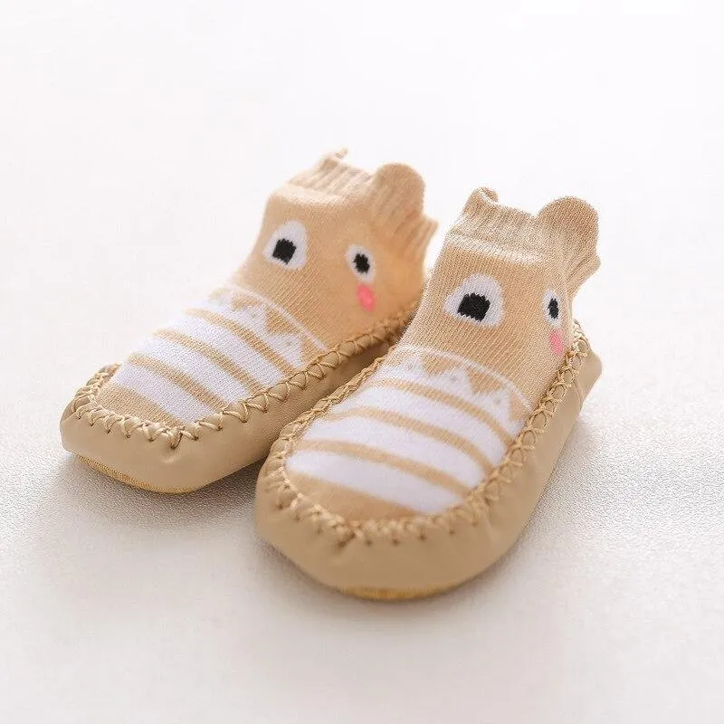 Infant Baby Socks With Rubber Soles Newborn Baby Girls Boys Shoes Autumn Baby Floor Socks Anti Slip Soft Sole Sock