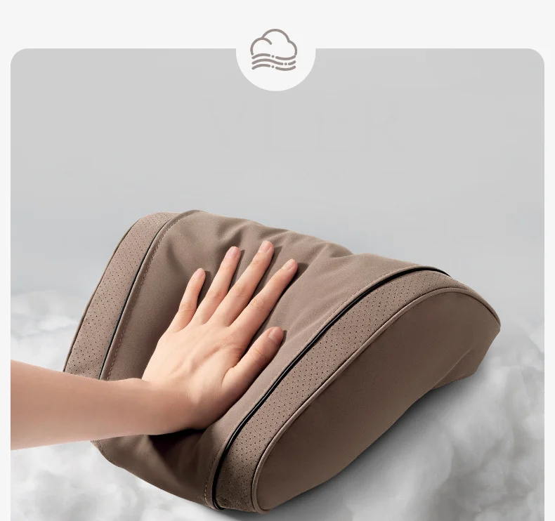 🔥Hot sale🔥High-end 6D aviation design car lumbar headrest set