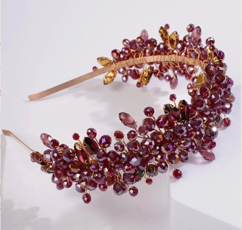 Women’s Elegant Streetwear Geometric Crystal Hair Band