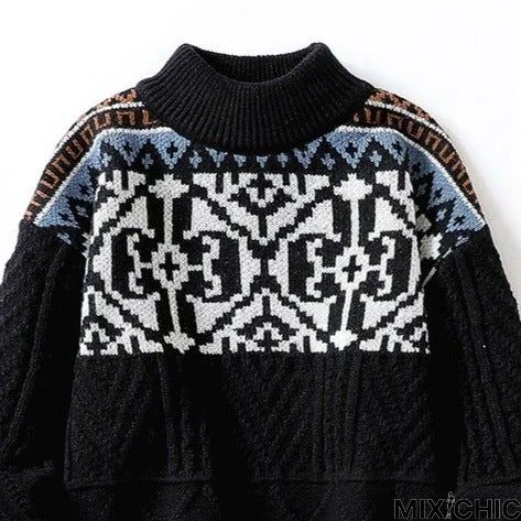 Men's Half High Neck Sweater