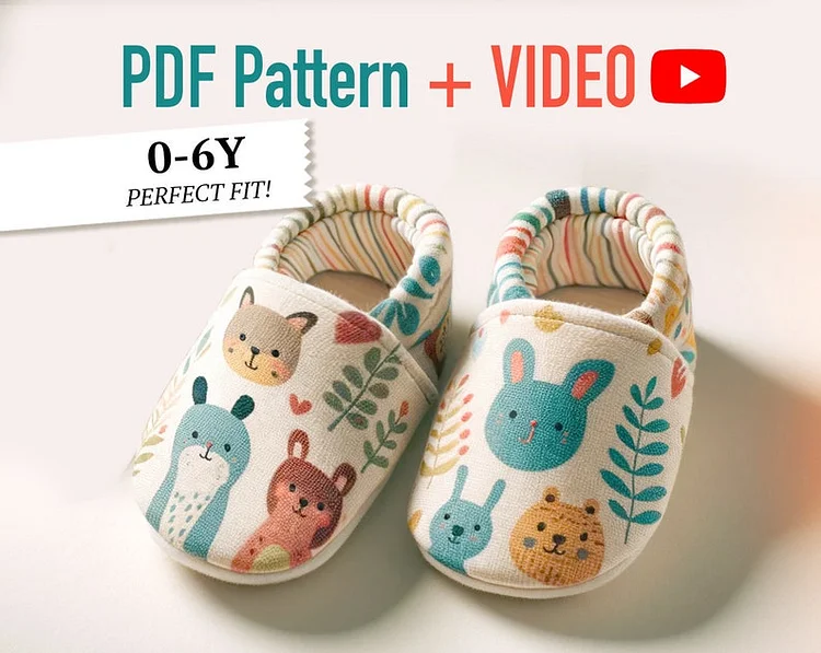 【Mother's Day】Baby & Toddler Shoes Sewing Pattern PDF—【Include Instructions】