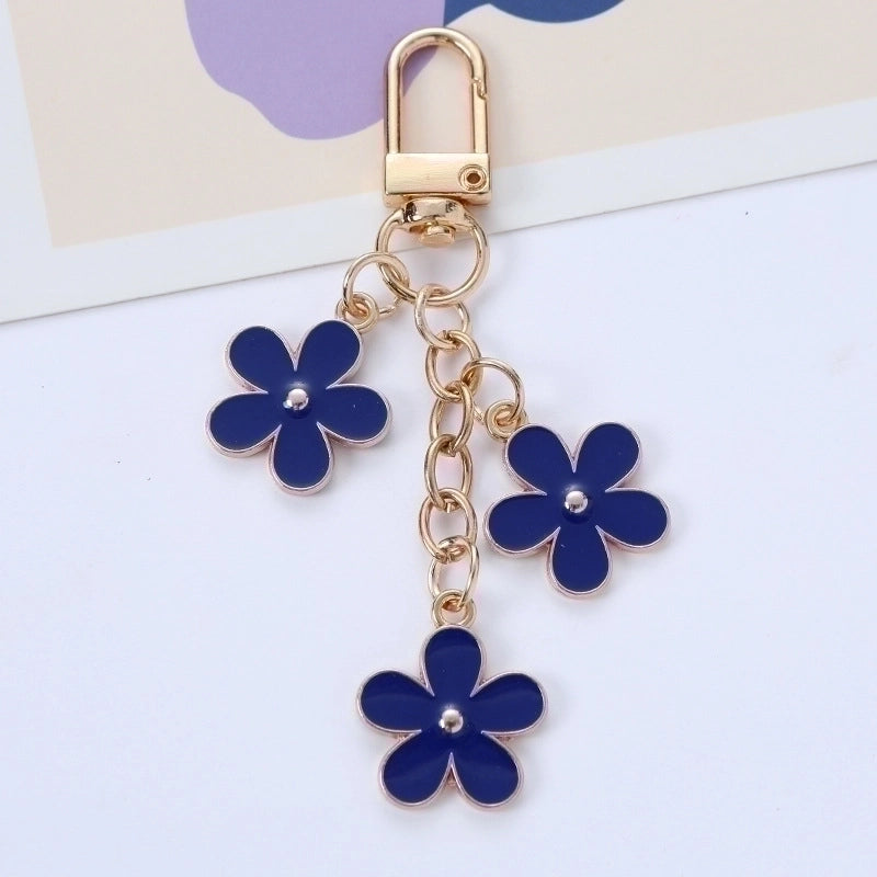 Sweet Flower Alloy Unisex Keychain