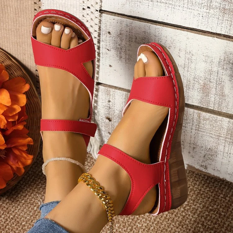 Breakj Breakj Sandals New Color Thick-Soled Fashion Sandals Large-Size Women's Shoes Magic With Light Women's Shoes