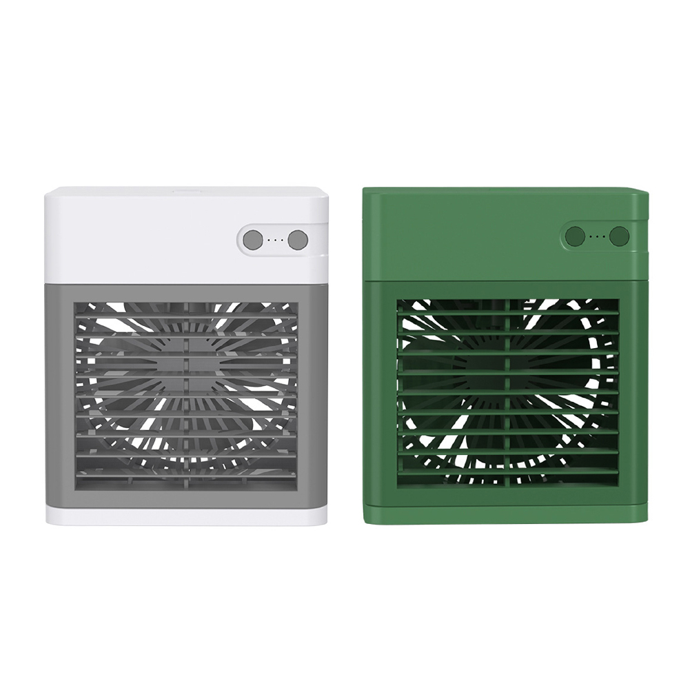 

Office Desktop Humidification Air Cooler Fan Portable USB Conditioner Fan, Green, 501 Original