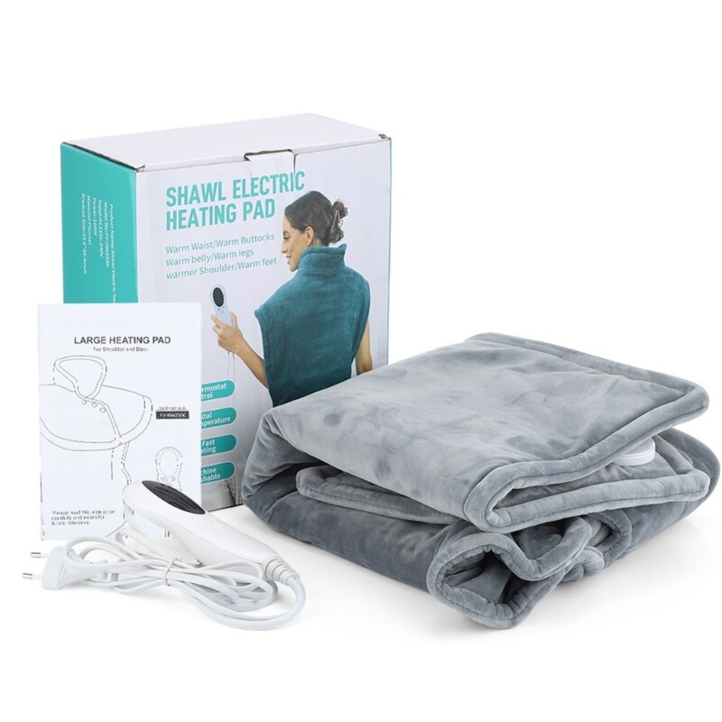 Electric-blanket-Durable Heating Cushion Pad 10-Speed Temperature Control Electric Blankets Winter Heated Shawl for Men Women the Elderly-Electric-blanket