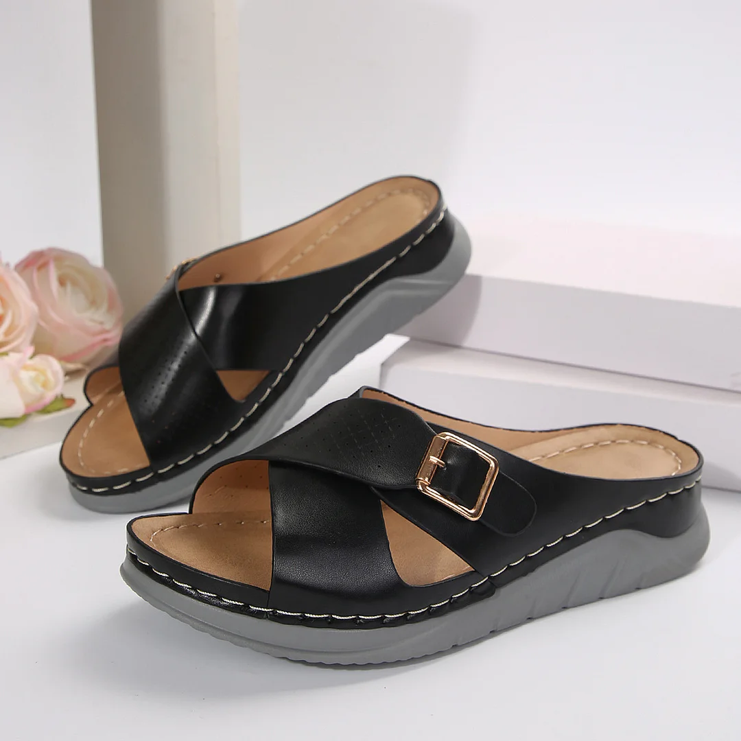 Tanguoant Tanguoant Wedge Slippers